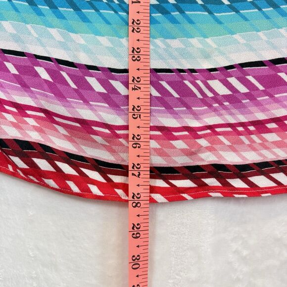 Trina Turk Poncho Top Swim Cover Up Prismatic Caftan Multi Colorful OS - Picture 5 of 10